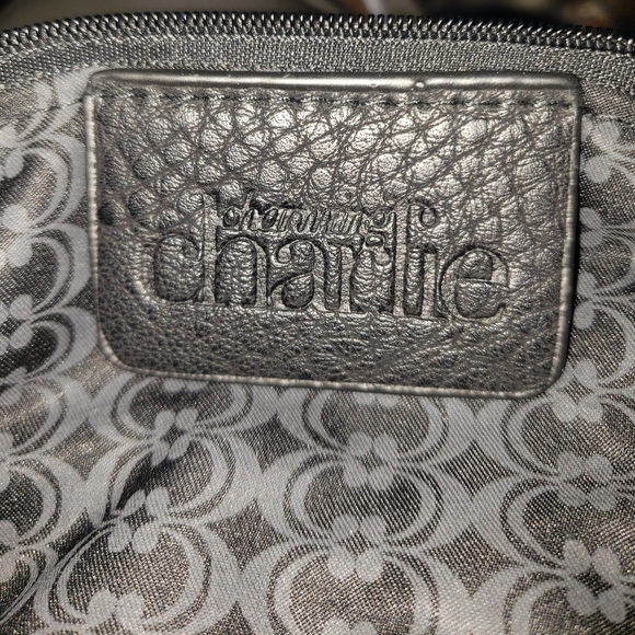 CHARMING CHARLIE QUILTED FAUX LEATHER SHOULDER BAG GUC. - Picture 6 of 7